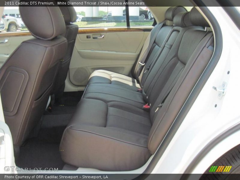 White Diamond Tricoat / Shale/Cocoa Aniline Seats 2011 Cadillac DTS Premium