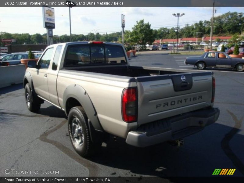 Sand Dune Metallic / Beige 2002 Nissan Frontier XE King Cab 4x4
