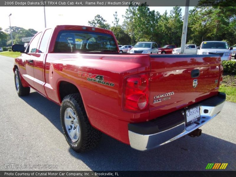 Flame Red / Medium Slate Gray 2006 Dodge Dakota SLT TRX4 Club Cab 4x4