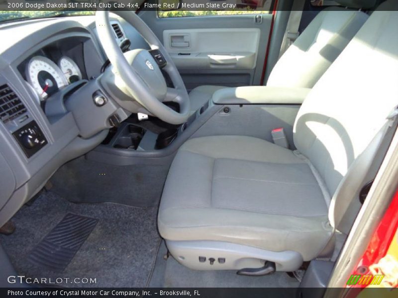 Flame Red / Medium Slate Gray 2006 Dodge Dakota SLT TRX4 Club Cab 4x4