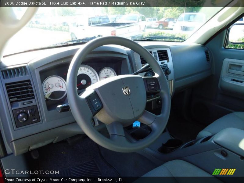 Flame Red / Medium Slate Gray 2006 Dodge Dakota SLT TRX4 Club Cab 4x4