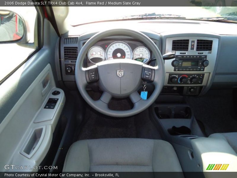 Flame Red / Medium Slate Gray 2006 Dodge Dakota SLT TRX4 Club Cab 4x4