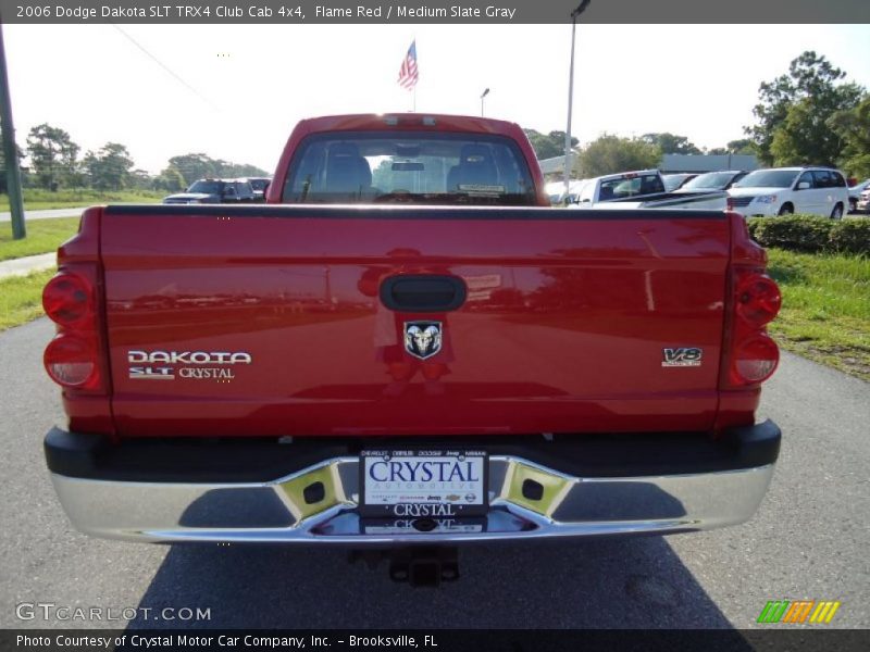 Flame Red / Medium Slate Gray 2006 Dodge Dakota SLT TRX4 Club Cab 4x4