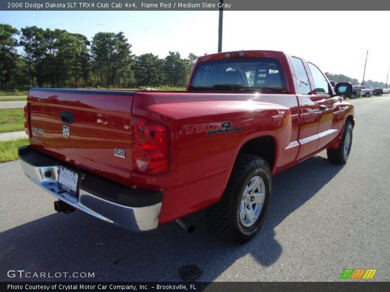 Flame Red / Medium Slate Gray 2006 Dodge Dakota SLT TRX4 Club Cab 4x4