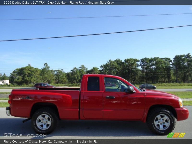 Flame Red / Medium Slate Gray 2006 Dodge Dakota SLT TRX4 Club Cab 4x4