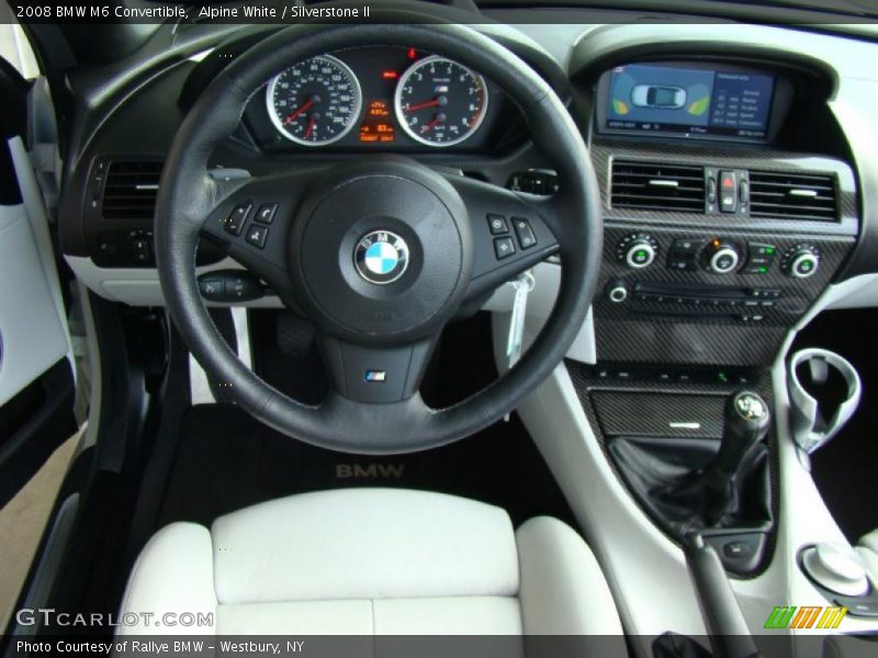 Alpine White / Silverstone II 2008 BMW M6 Convertible