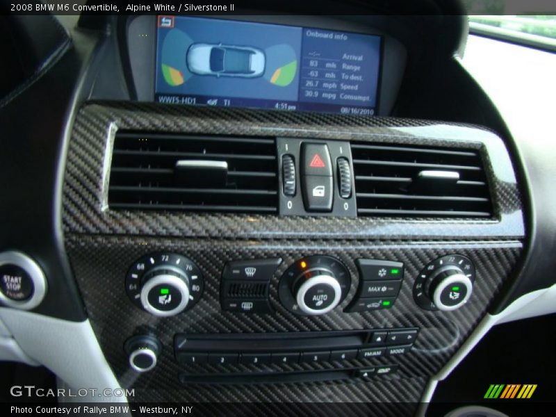 Alpine White / Silverstone II 2008 BMW M6 Convertible