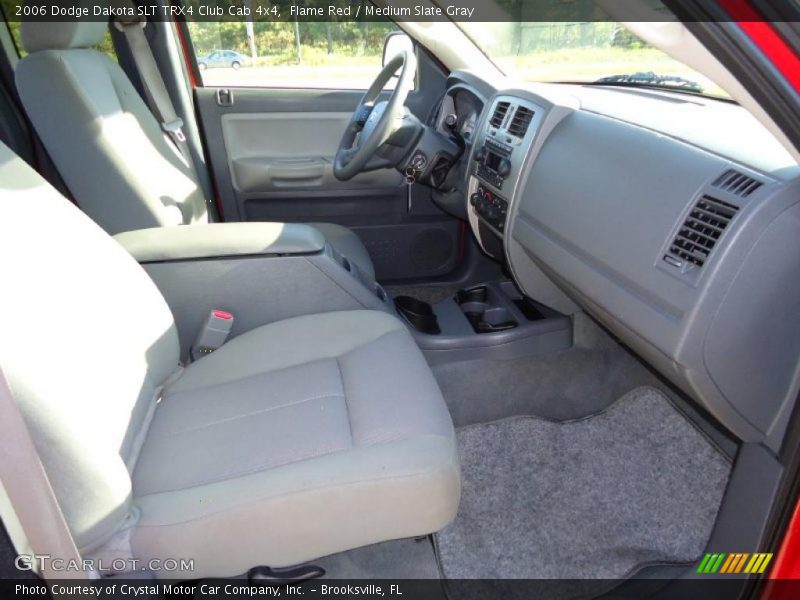 Flame Red / Medium Slate Gray 2006 Dodge Dakota SLT TRX4 Club Cab 4x4