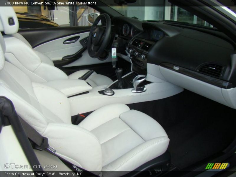 Alpine White / Silverstone II 2008 BMW M6 Convertible