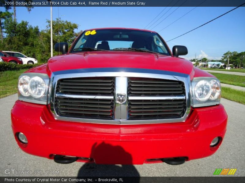 Flame Red / Medium Slate Gray 2006 Dodge Dakota SLT TRX4 Club Cab 4x4