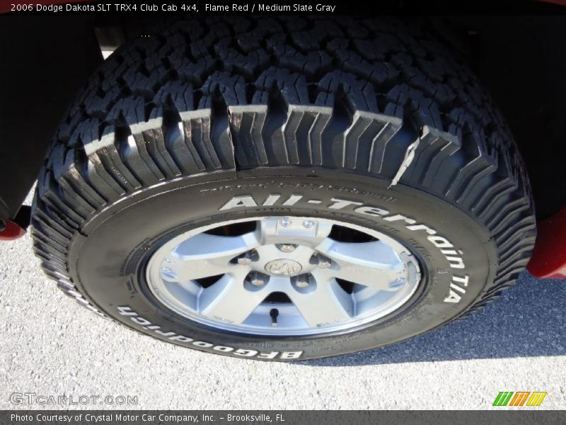 Flame Red / Medium Slate Gray 2006 Dodge Dakota SLT TRX4 Club Cab 4x4