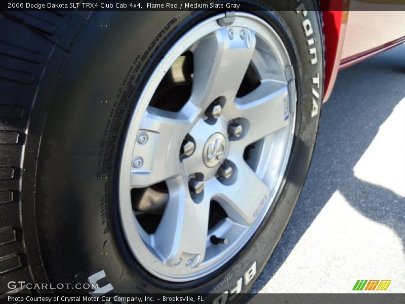 Flame Red / Medium Slate Gray 2006 Dodge Dakota SLT TRX4 Club Cab 4x4