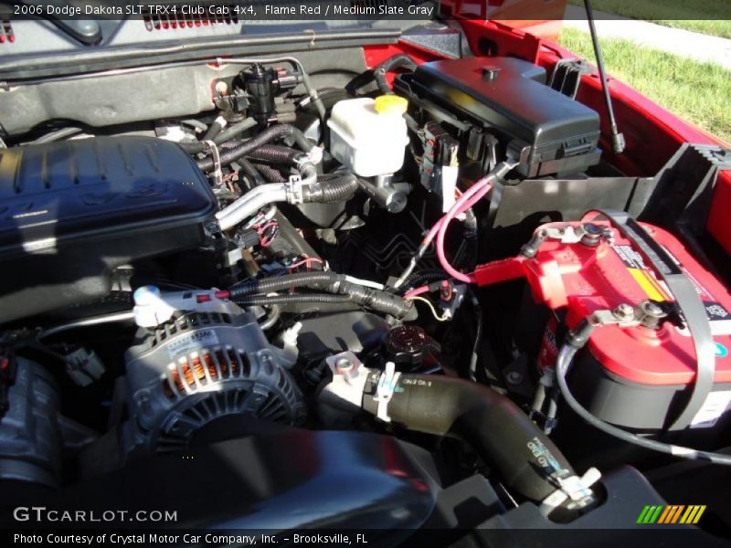 Flame Red / Medium Slate Gray 2006 Dodge Dakota SLT TRX4 Club Cab 4x4