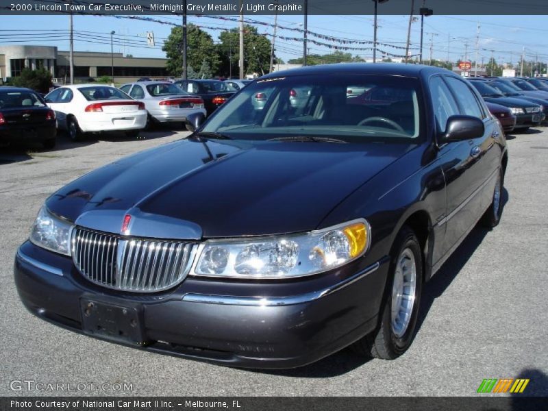 Midnight Grey Metallic / Light Graphite 2000 Lincoln Town Car Executive