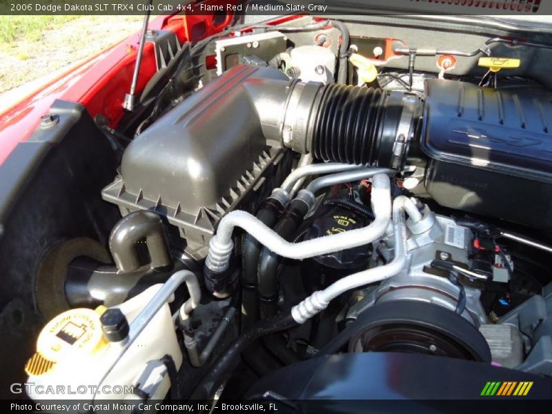 Flame Red / Medium Slate Gray 2006 Dodge Dakota SLT TRX4 Club Cab 4x4