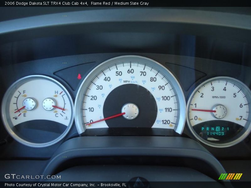 Flame Red / Medium Slate Gray 2006 Dodge Dakota SLT TRX4 Club Cab 4x4