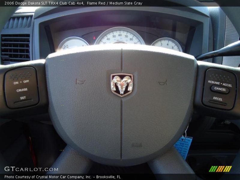 Flame Red / Medium Slate Gray 2006 Dodge Dakota SLT TRX4 Club Cab 4x4