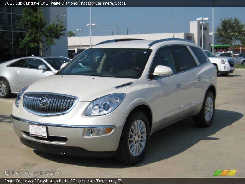 White Diamond Tricoat / Cashmere/Cocoa 2011 Buick Enclave CXL