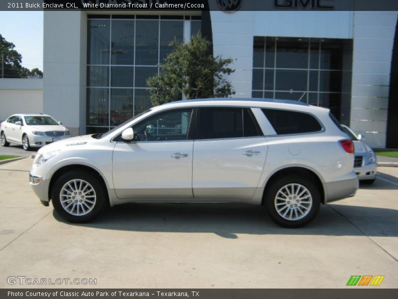 White Diamond Tricoat / Cashmere/Cocoa 2011 Buick Enclave CXL
