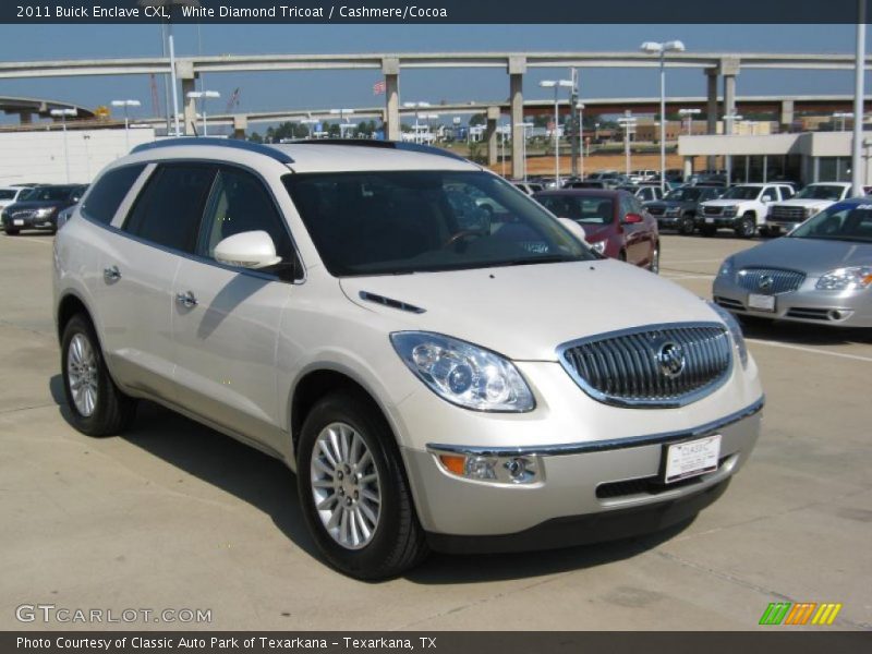 White Diamond Tricoat / Cashmere/Cocoa 2011 Buick Enclave CXL