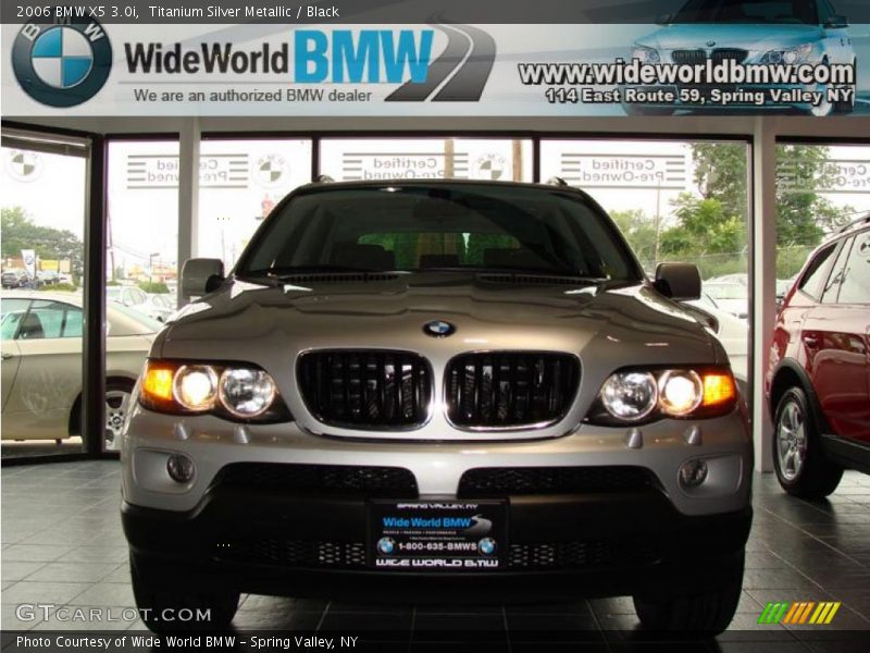 Titanium Silver Metallic / Black 2006 BMW X5 3.0i