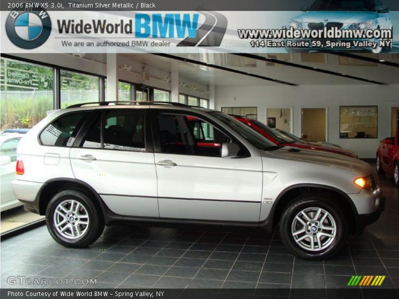 Titanium Silver Metallic / Black 2006 BMW X5 3.0i