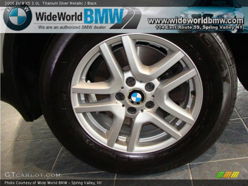 Titanium Silver Metallic / Black 2006 BMW X5 3.0i