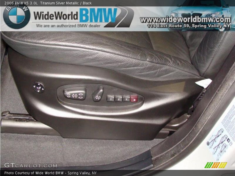 Titanium Silver Metallic / Black 2006 BMW X5 3.0i