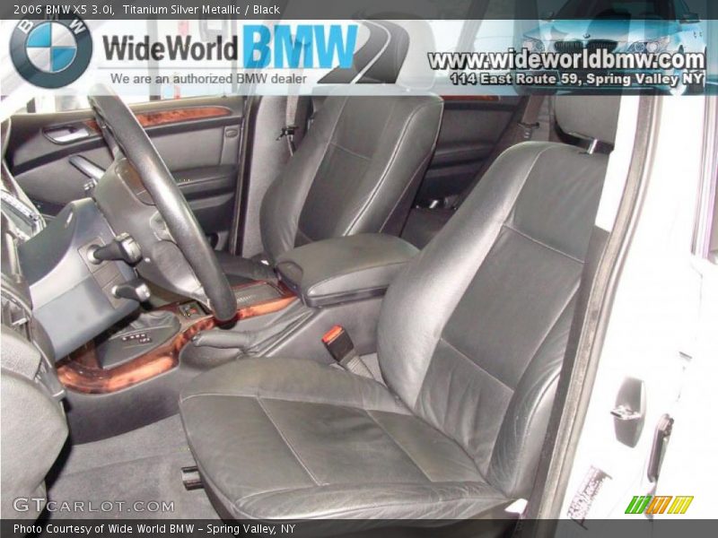 Titanium Silver Metallic / Black 2006 BMW X5 3.0i