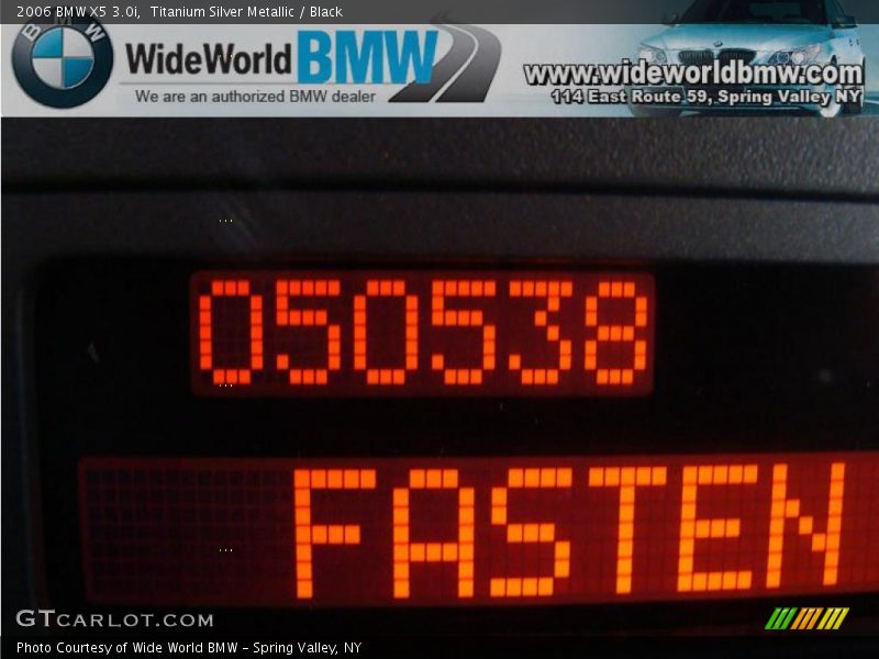 Titanium Silver Metallic / Black 2006 BMW X5 3.0i