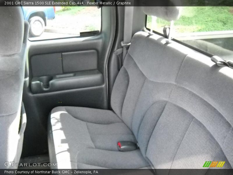 Pewter Metallic / Graphite 2001 GMC Sierra 1500 SLE Extended Cab 4x4