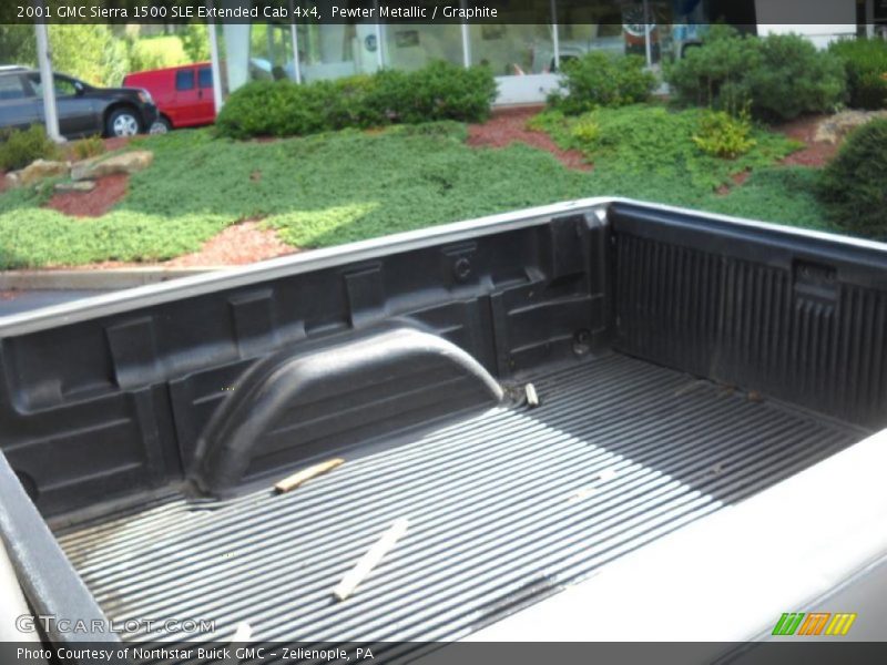 Pewter Metallic / Graphite 2001 GMC Sierra 1500 SLE Extended Cab 4x4