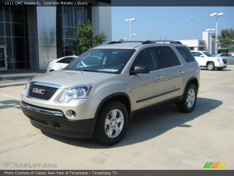 Gold Mist Metallic / Ebony 2011 GMC Acadia SL