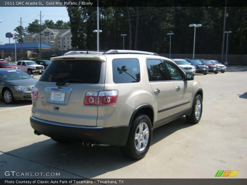 Gold Mist Metallic / Ebony 2011 GMC Acadia SL