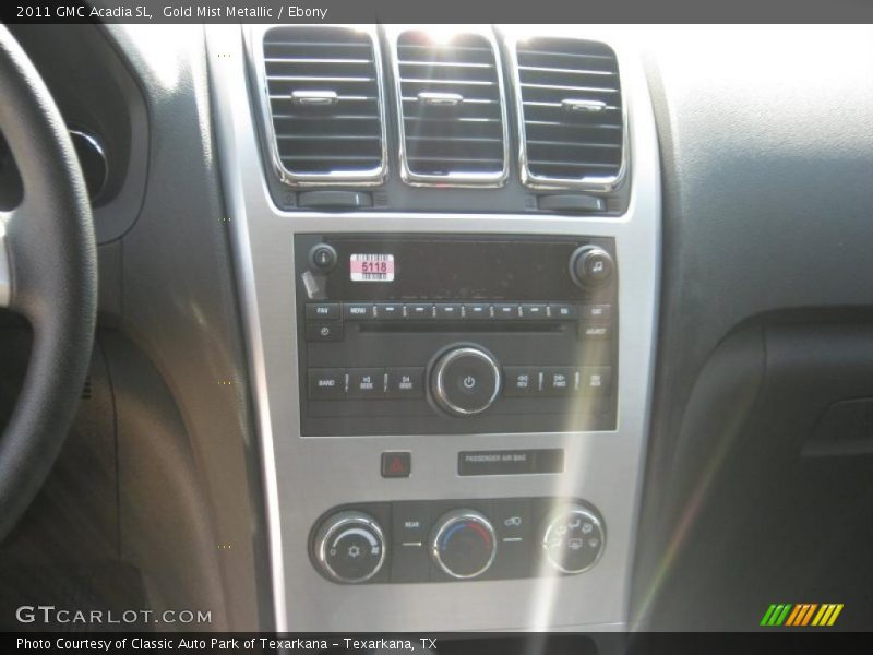 Gold Mist Metallic / Ebony 2011 GMC Acadia SL
