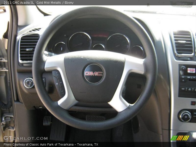 Gold Mist Metallic / Ebony 2011 GMC Acadia SL