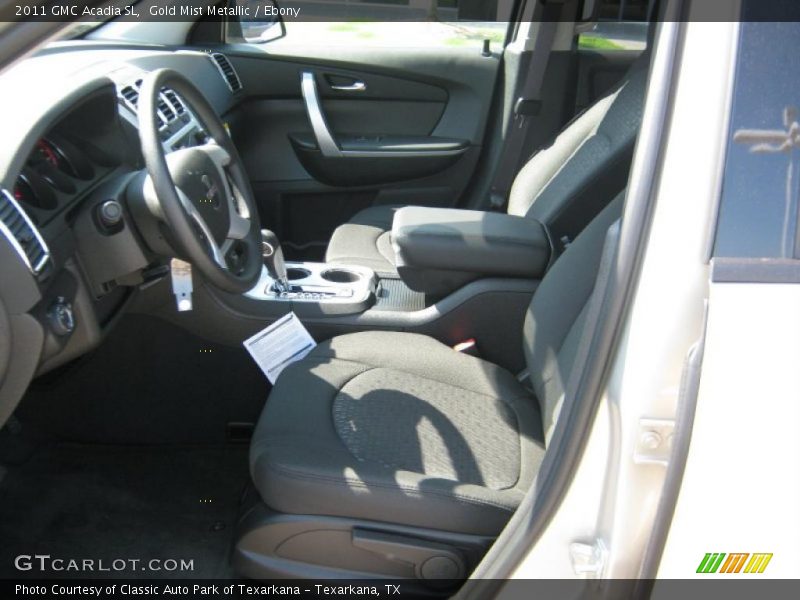 Gold Mist Metallic / Ebony 2011 GMC Acadia SL