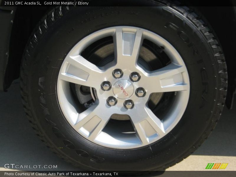 Gold Mist Metallic / Ebony 2011 GMC Acadia SL