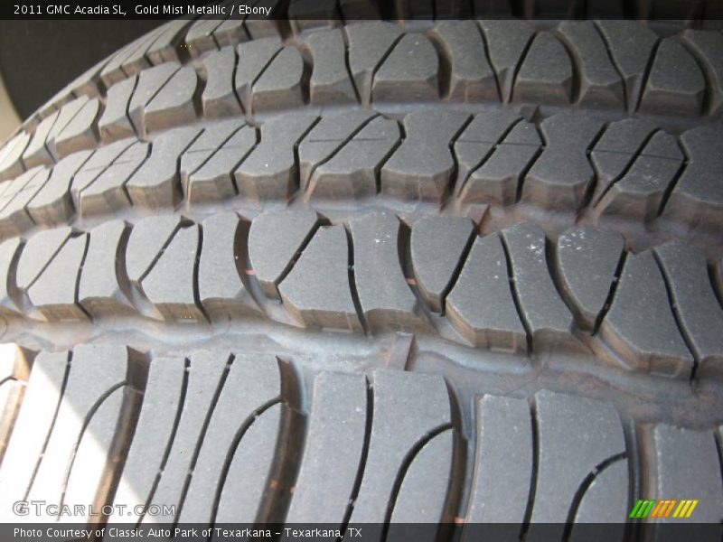 Gold Mist Metallic / Ebony 2011 GMC Acadia SL