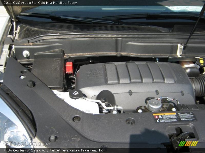 Gold Mist Metallic / Ebony 2011 GMC Acadia SL