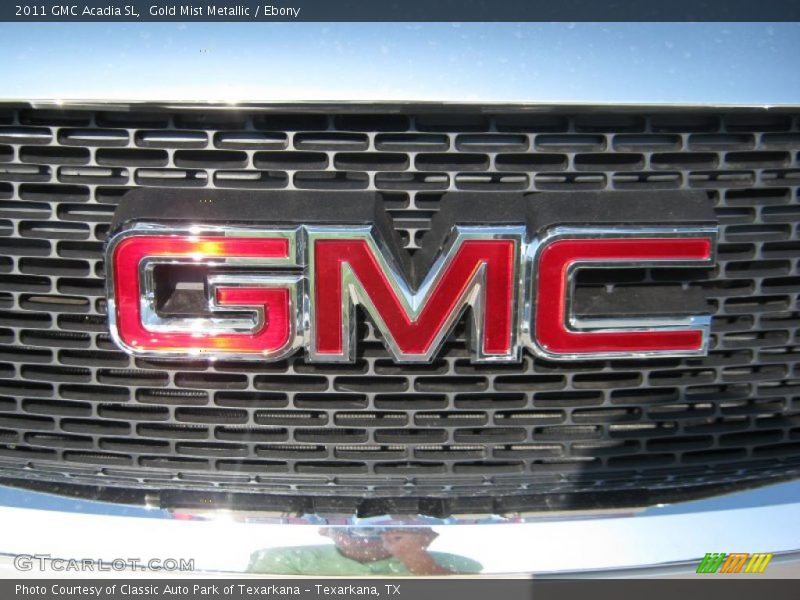 Gold Mist Metallic / Ebony 2011 GMC Acadia SL