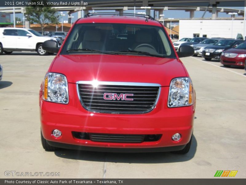 Victory Red / Light Tan 2011 GMC Yukon SLE
