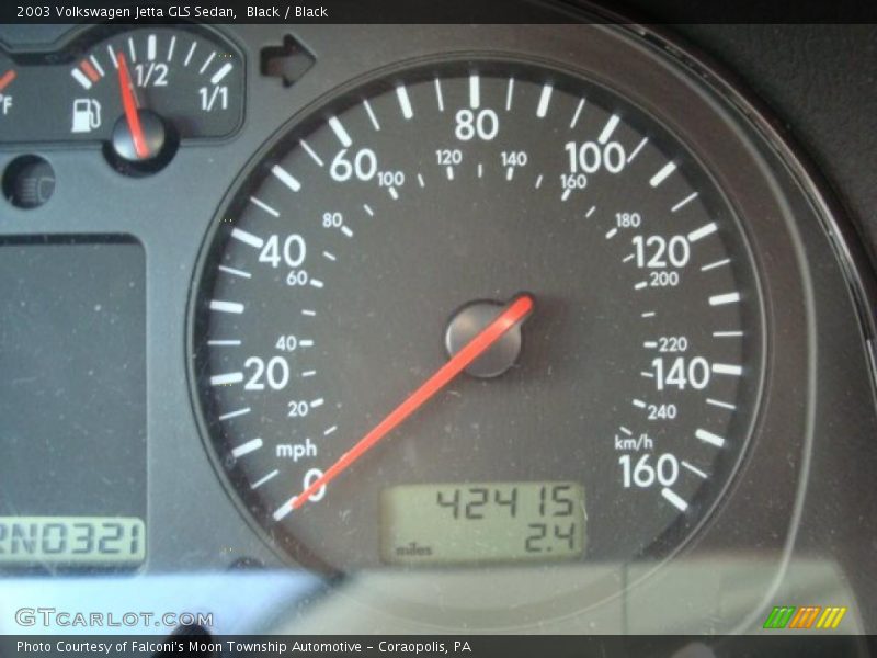 Black / Black 2003 Volkswagen Jetta GLS Sedan