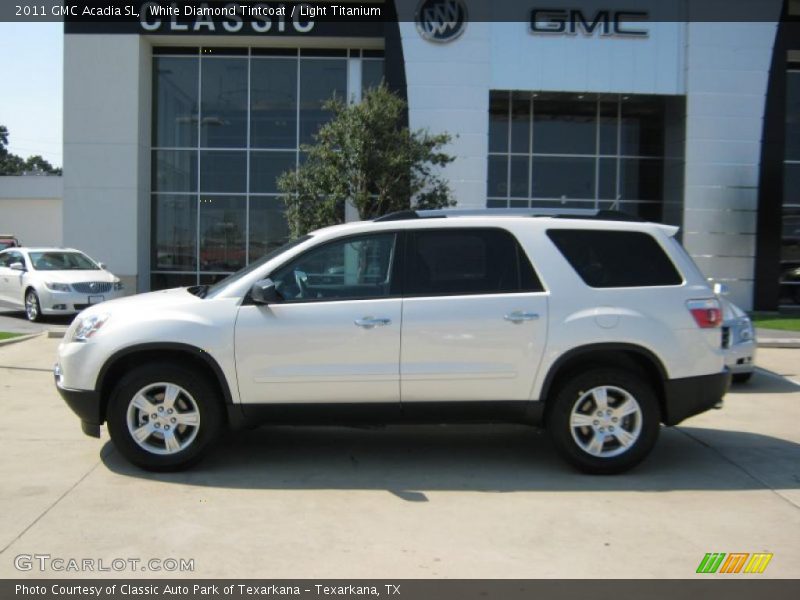 White Diamond Tintcoat / Light Titanium 2011 GMC Acadia SL