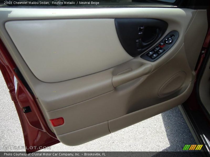 Redfire Metallic / Neutral Beige 2003 Chevrolet Malibu Sedan