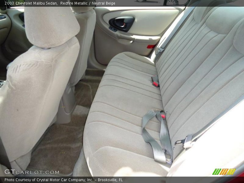 Redfire Metallic / Neutral Beige 2003 Chevrolet Malibu Sedan