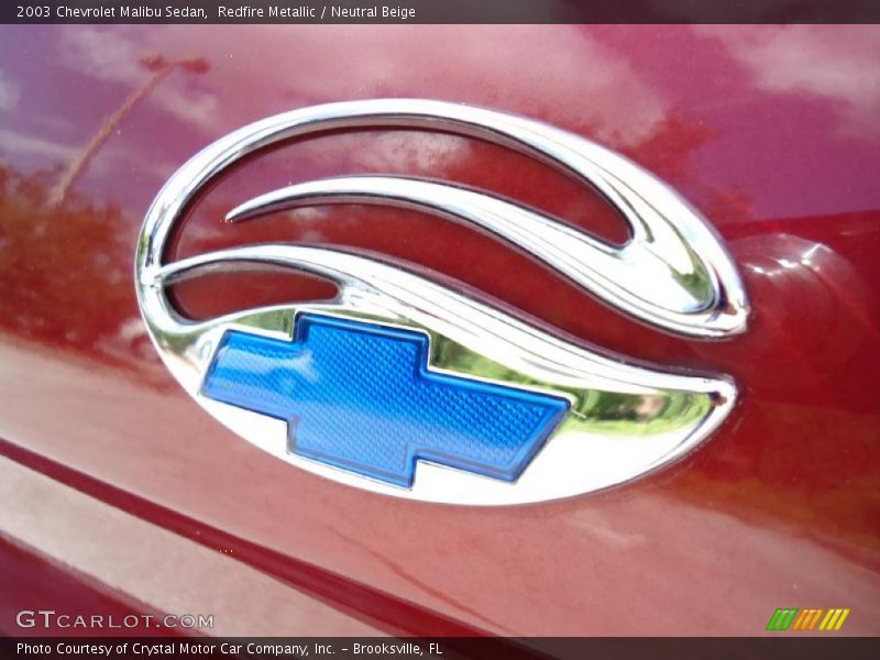 Redfire Metallic / Neutral Beige 2003 Chevrolet Malibu Sedan