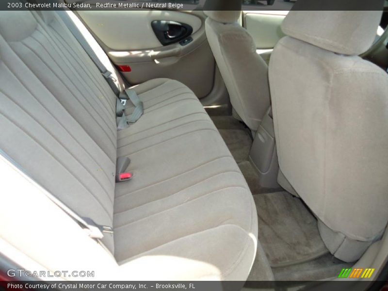 Redfire Metallic / Neutral Beige 2003 Chevrolet Malibu Sedan