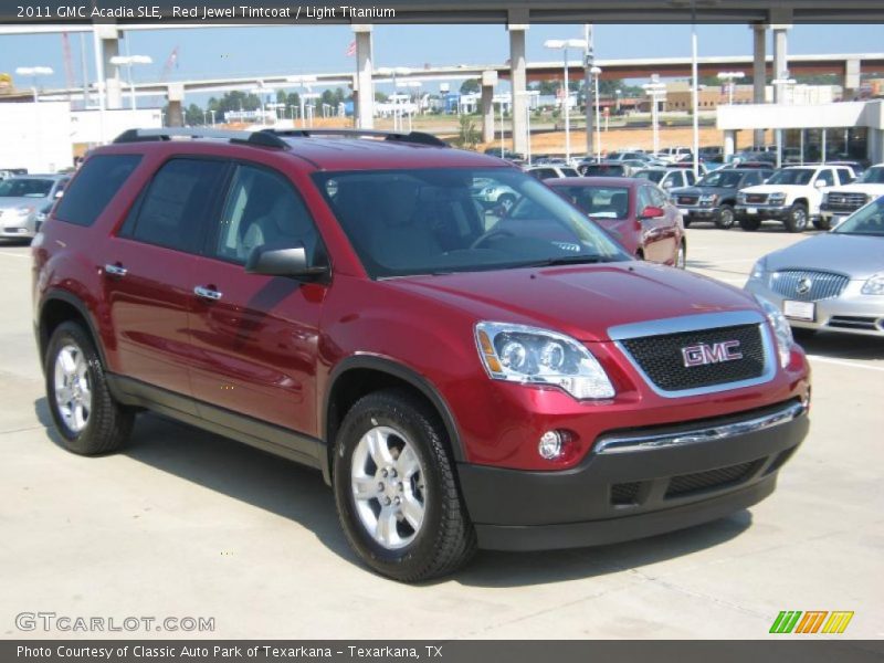 Red Jewel Tintcoat / Light Titanium 2011 GMC Acadia SLE