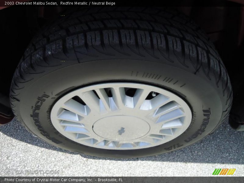 Redfire Metallic / Neutral Beige 2003 Chevrolet Malibu Sedan